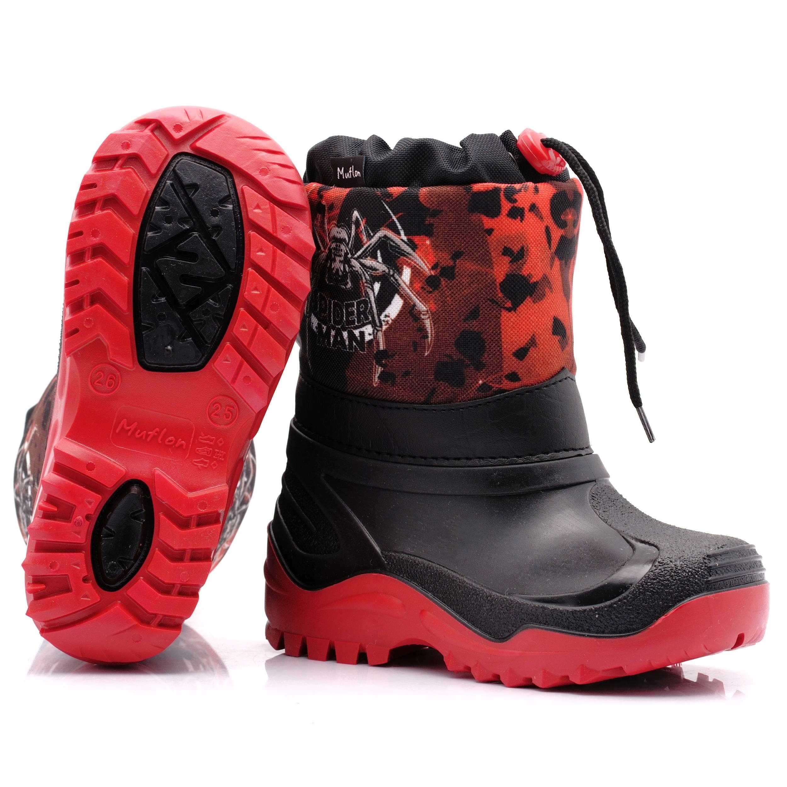 RENBUT MUFLON ŚNIEGOWCE BUTY ZIMOWE WEŁNA SPIDER 35/36 Kod producenta 32-468_-1674 CZARNY SPIDERMAN