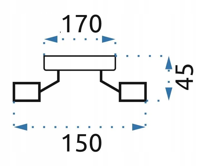 LAMPA SUFITOWA REFLEKTOR METALOWA ROUND GOLD 6 Długość/wysokość 7 cm