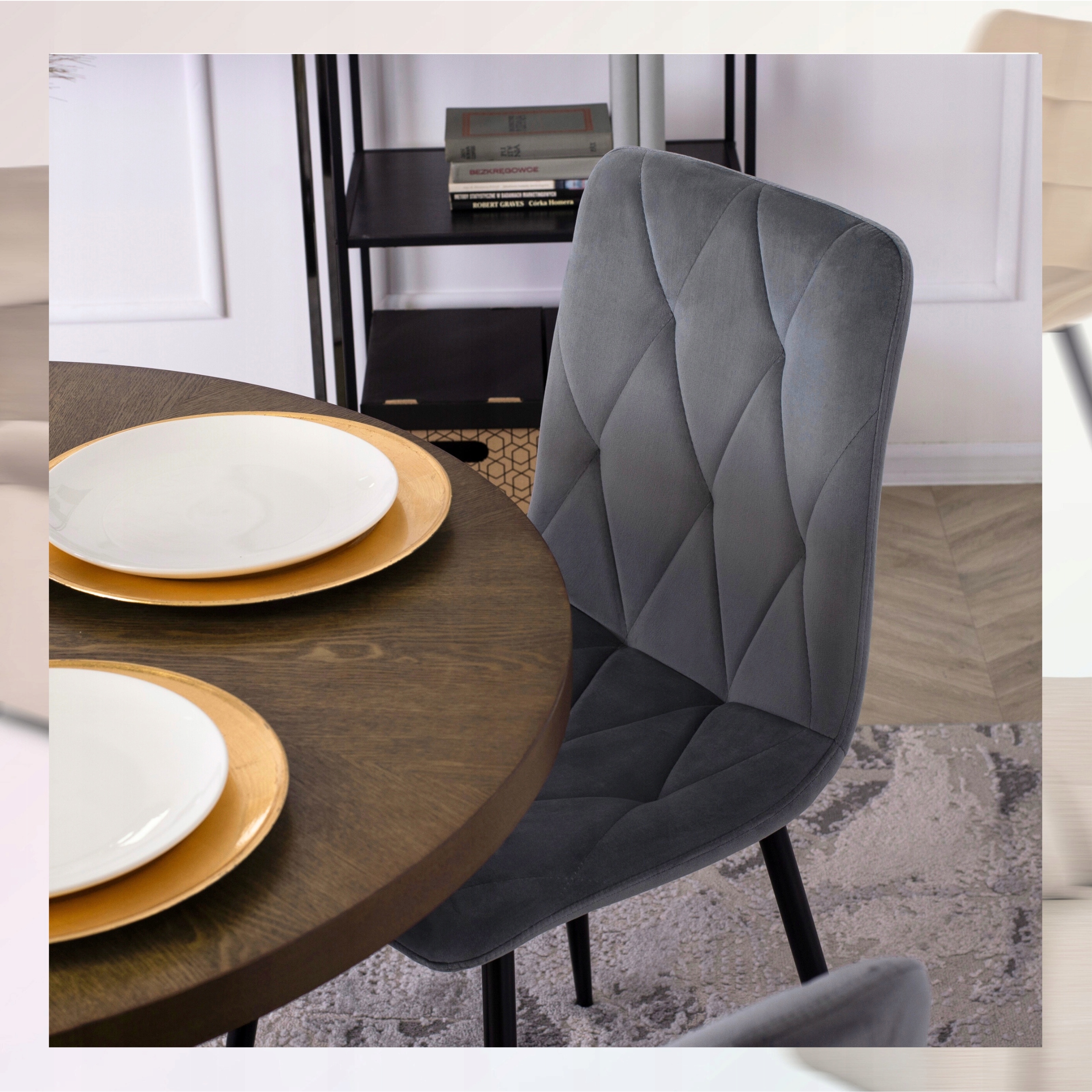 ROBIN – zbliżenie tkaniny welurowej