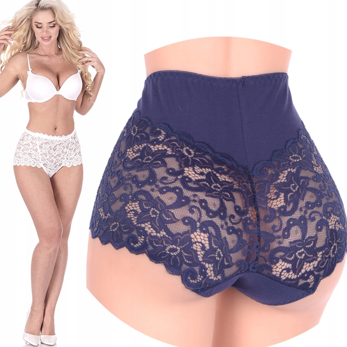 

Majtki Wysokie koronkowe Wyszczuplające plus size