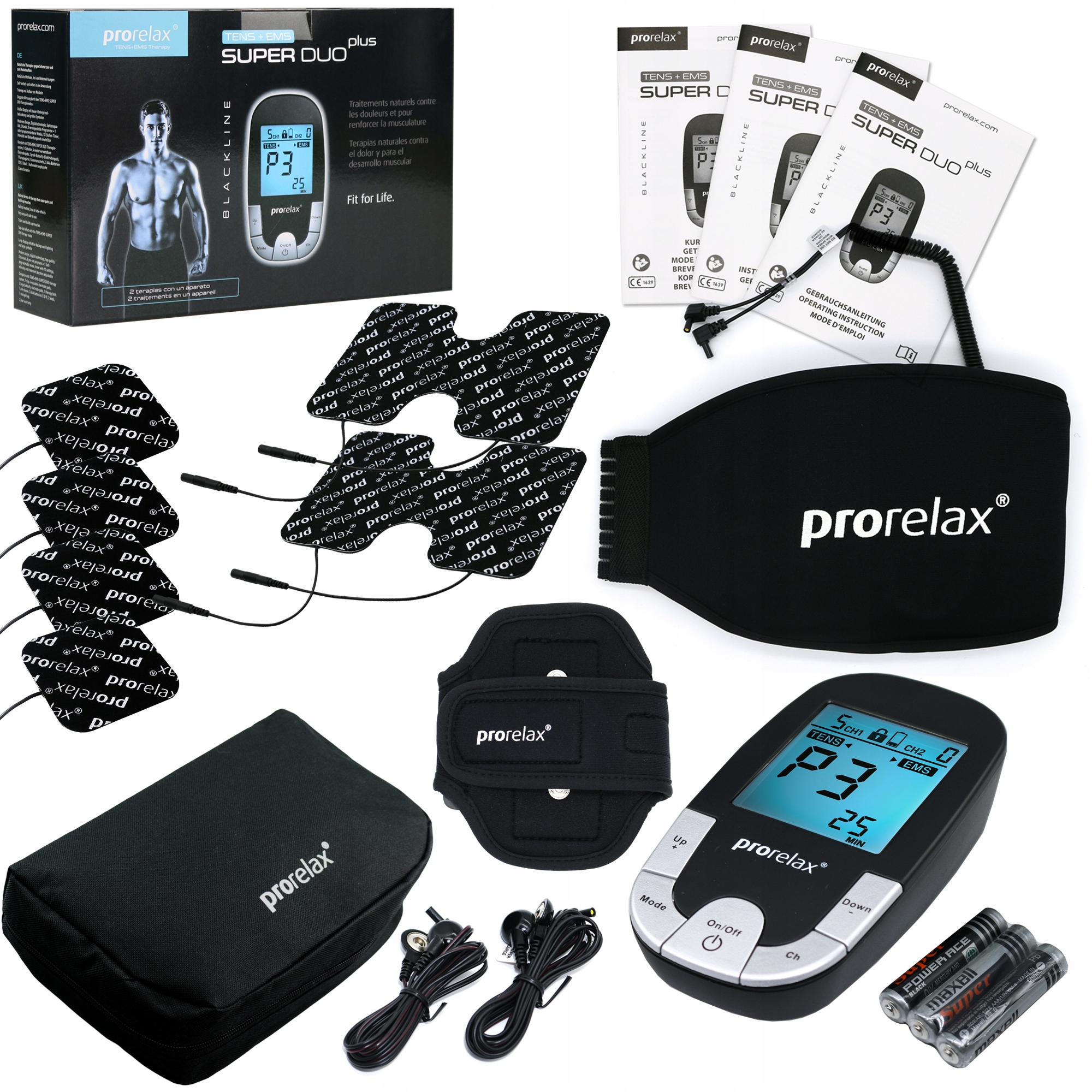 Prorelax Duo Plus Elektrostymulator urządzenie Tens+ems