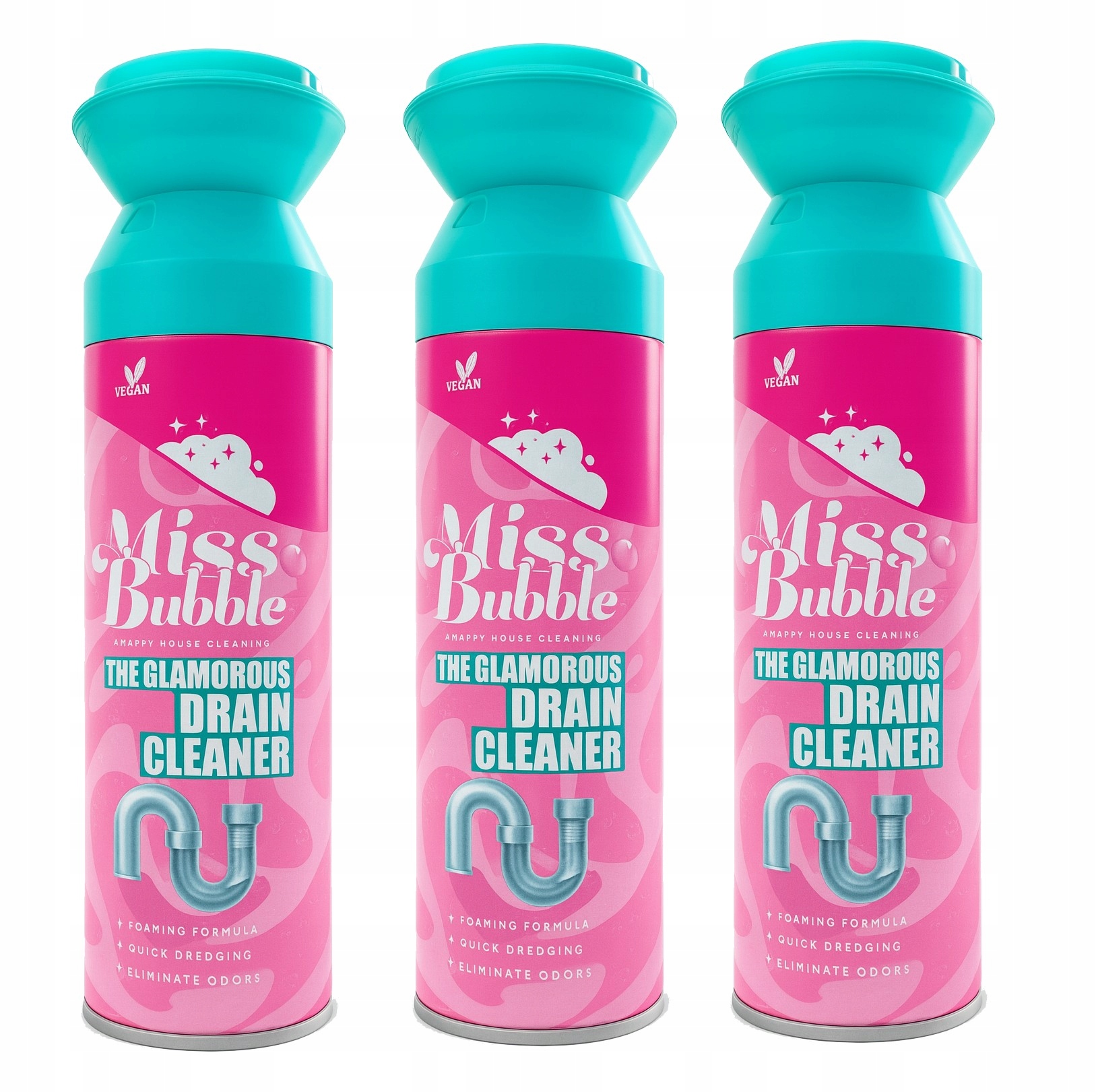 Levně 3 x Pěna na čištění dřezu a odtoku Miss Bubble – 400 ml 3ks