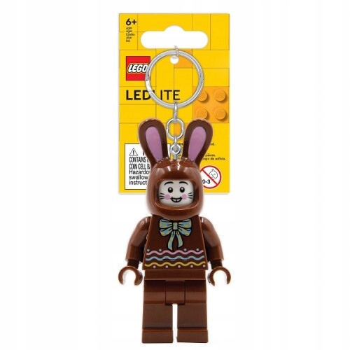 Brelok Breloczek Lego Czekoladowy Króliczek Z latarką Bunny Do Kluczy