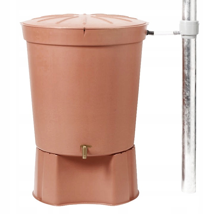 ZBIORNIK NA DESZCZÓWKĘ WODĘ Z KRANIKIEM RYNNY 300L Pojemność zbiornika 300 l