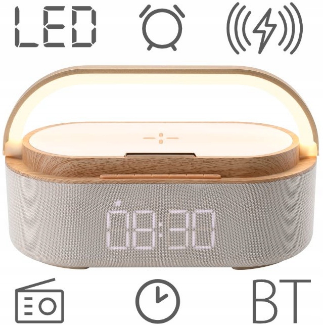 RADIOBUDZIK RADIO KUCHENNE BLUETOOTH MANTA Z ŁADOWARKĄ I PODSTAWKĄ NA TEL Marka Manta