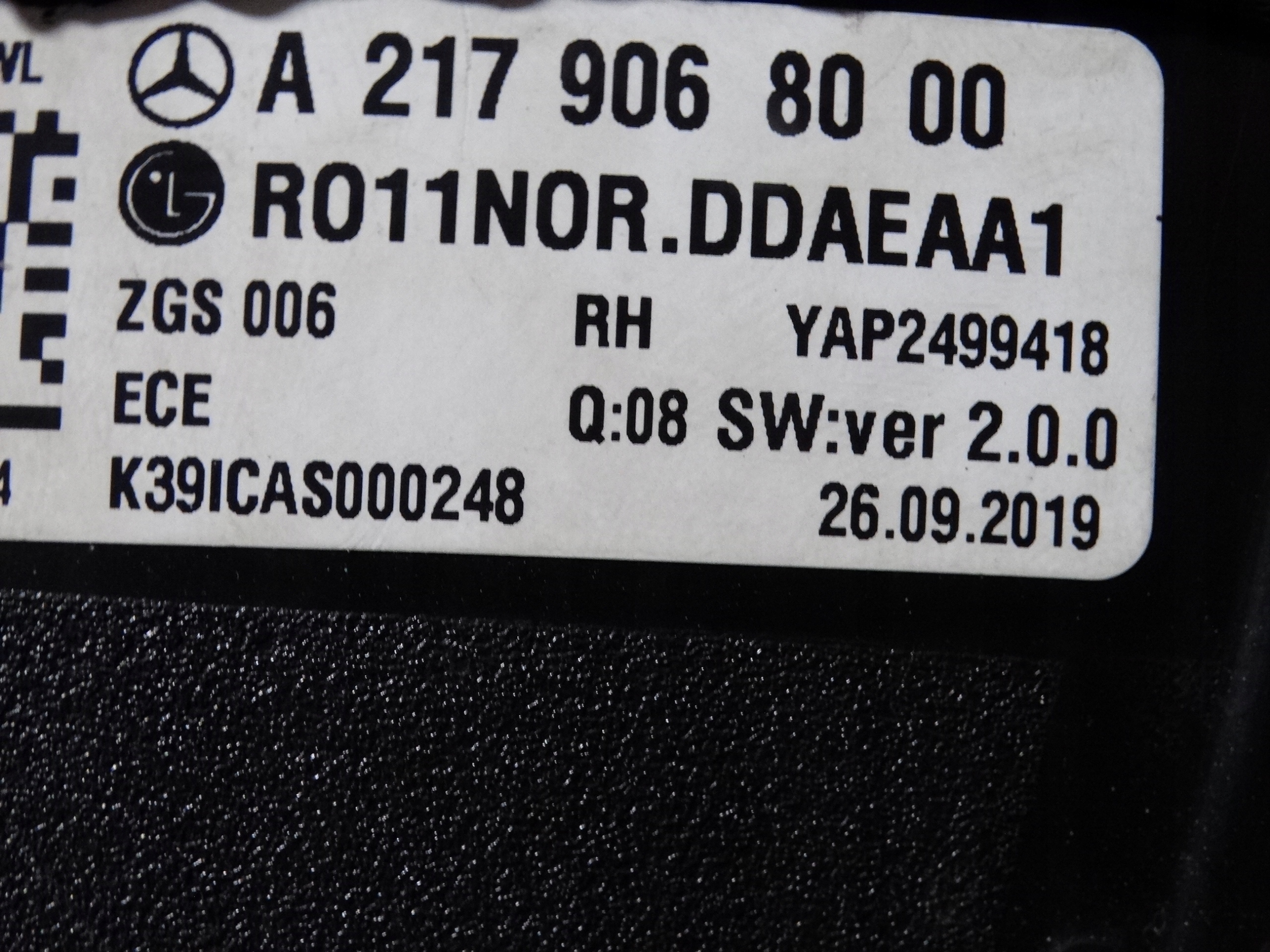 light rear right OLED MERCEDES W217 LIFT 1