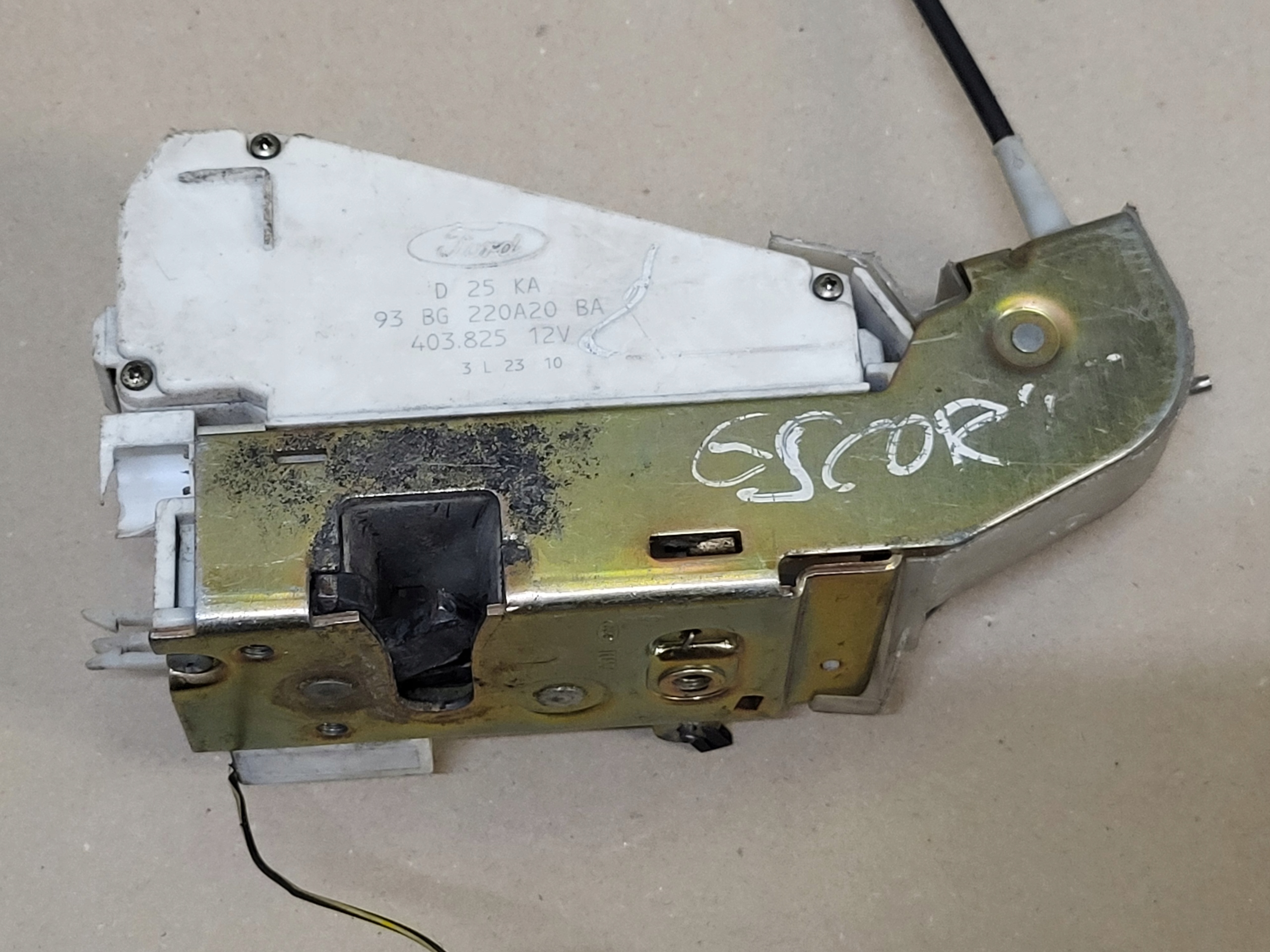 lock door lever rope FORD ESCORT OE EUROPA