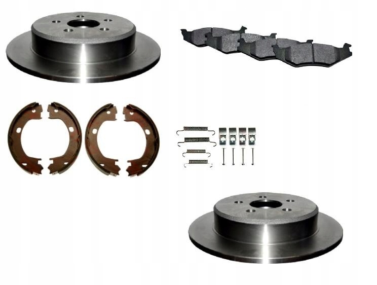 Kotouče Pružinové Čelisti Chrysler Pt Cruiser Zadní Sada 270 MM