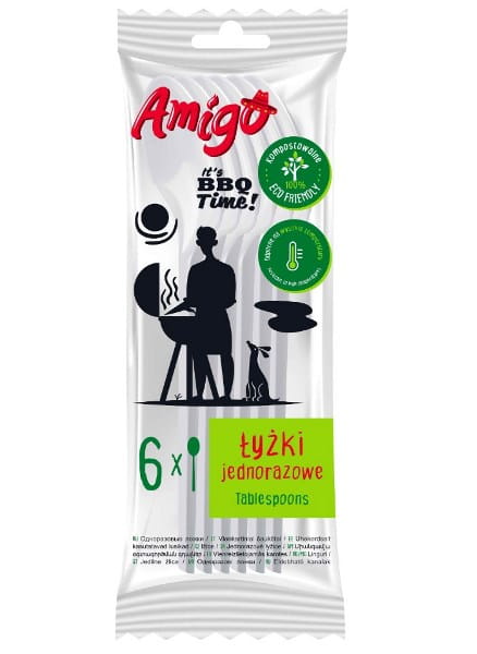 

Amigo Eco Friendly Łyżki stołowe jednorazowe 6szt