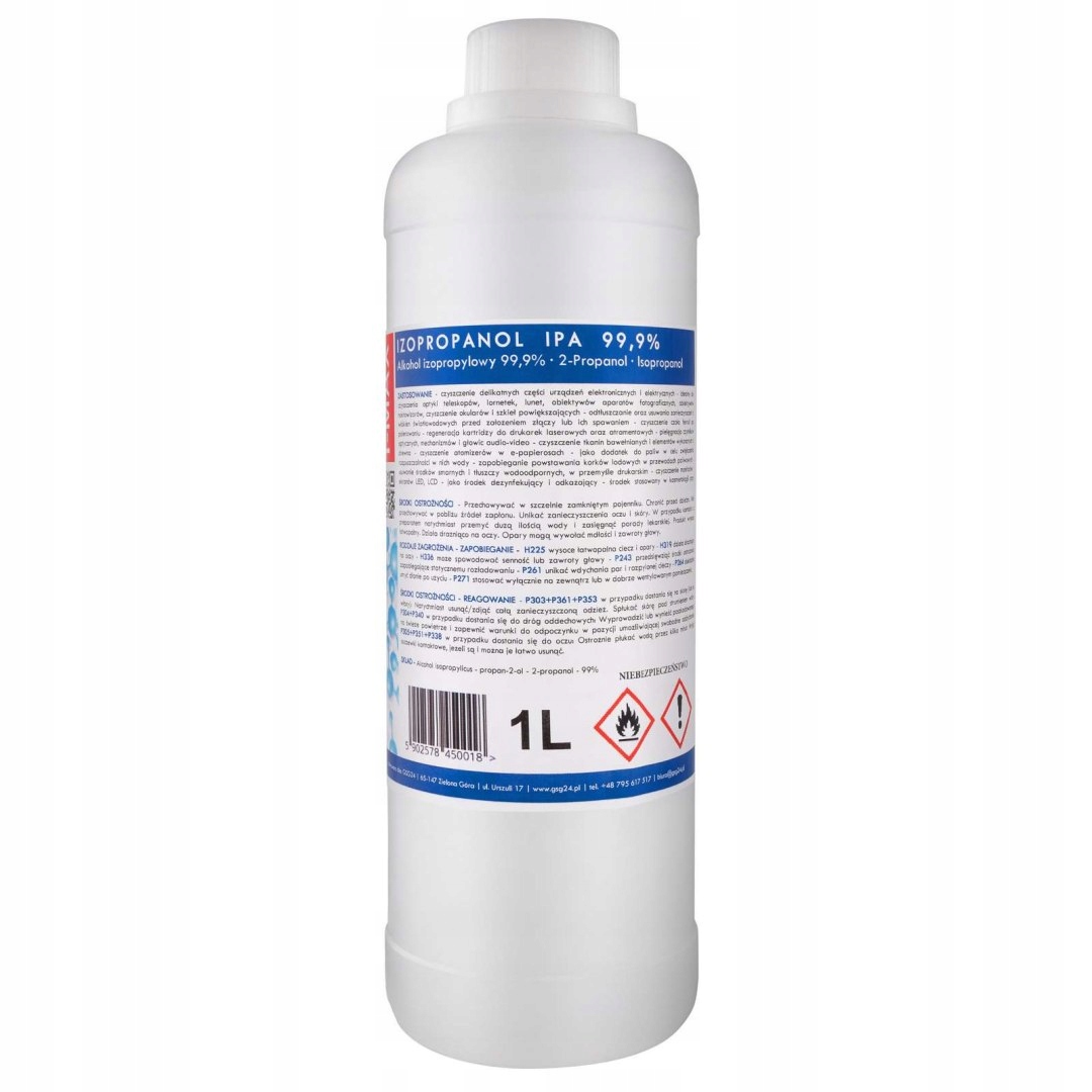 Alkohol izopropylowy Izopropanol Ipa I-max 99,9% 1L