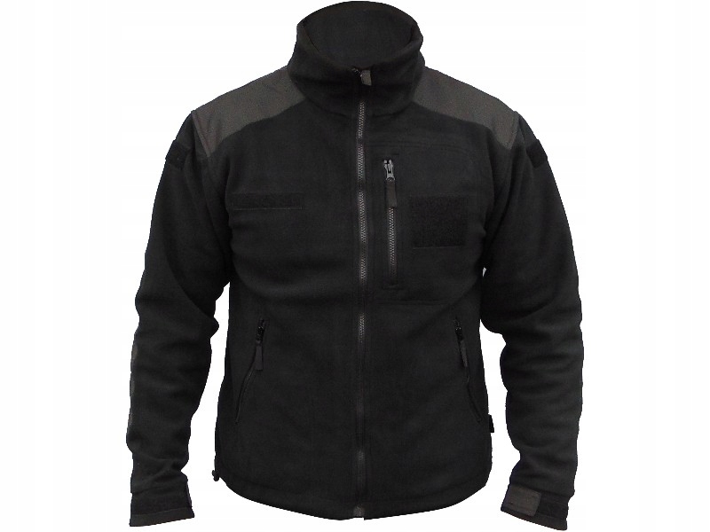 Mikina fleecová Texar Ecwcs II, silná, teplá, černá, vojenská, 4XL