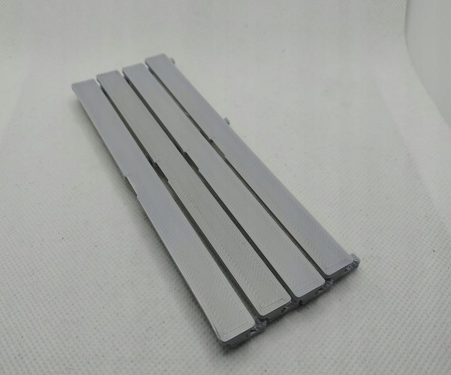 4xZaślepka listwy dachowej Astra H, srebrne v1