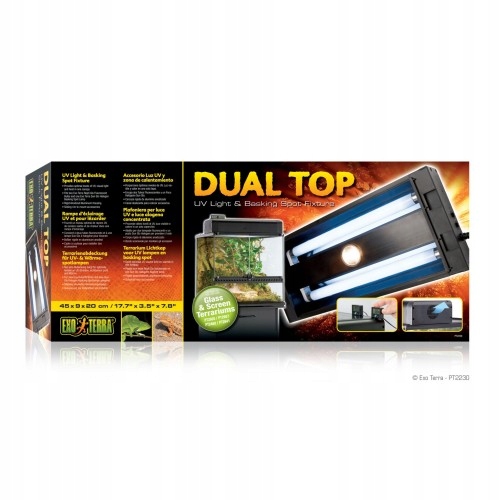 Levně Exo Terra Dual Top 45 x 9 x 20 cm Svítidlo Do Terária
