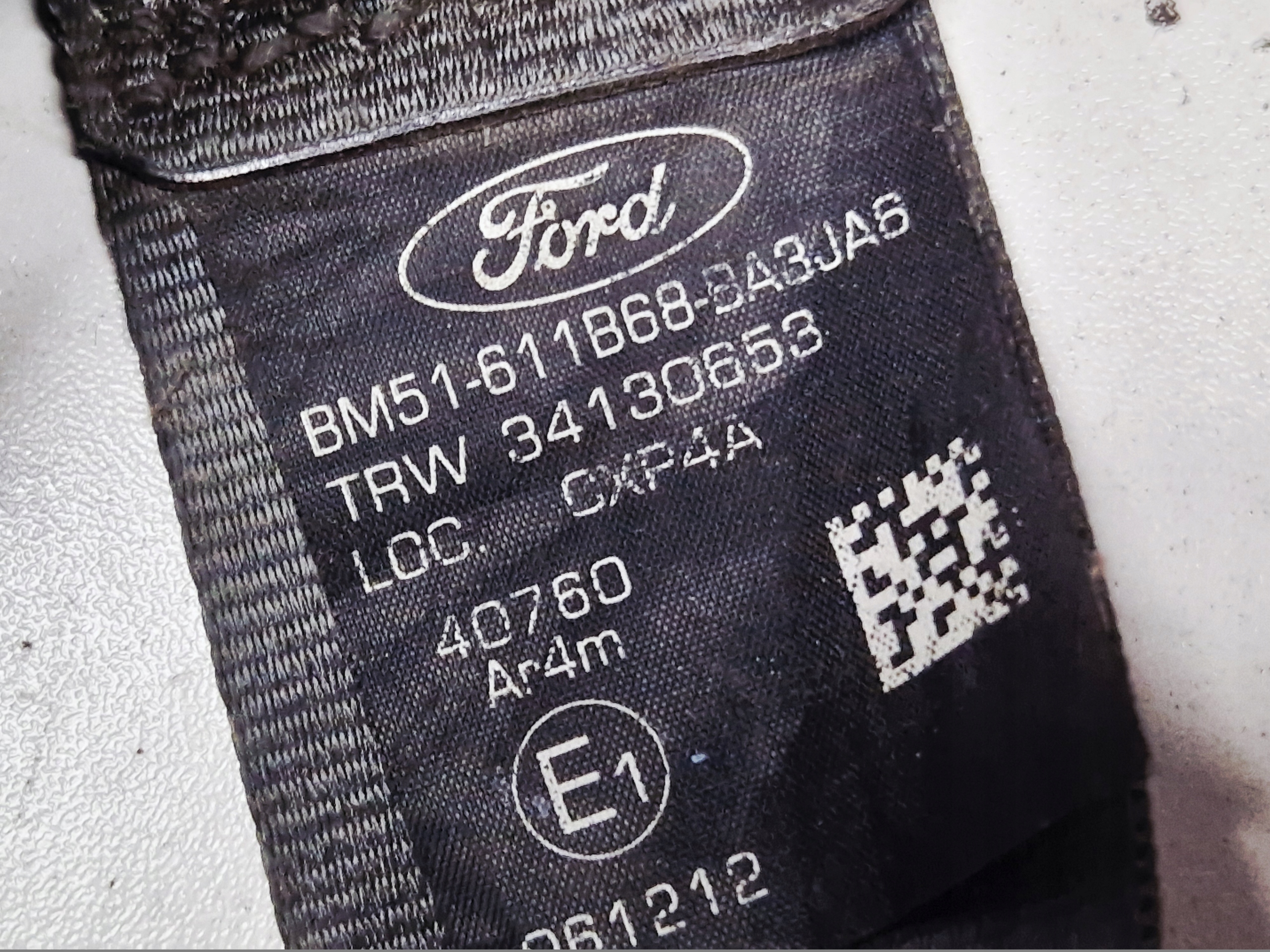 FORD FOCUS MK3 Gurten Sicherheits rechts heck BM51-611B68-BA