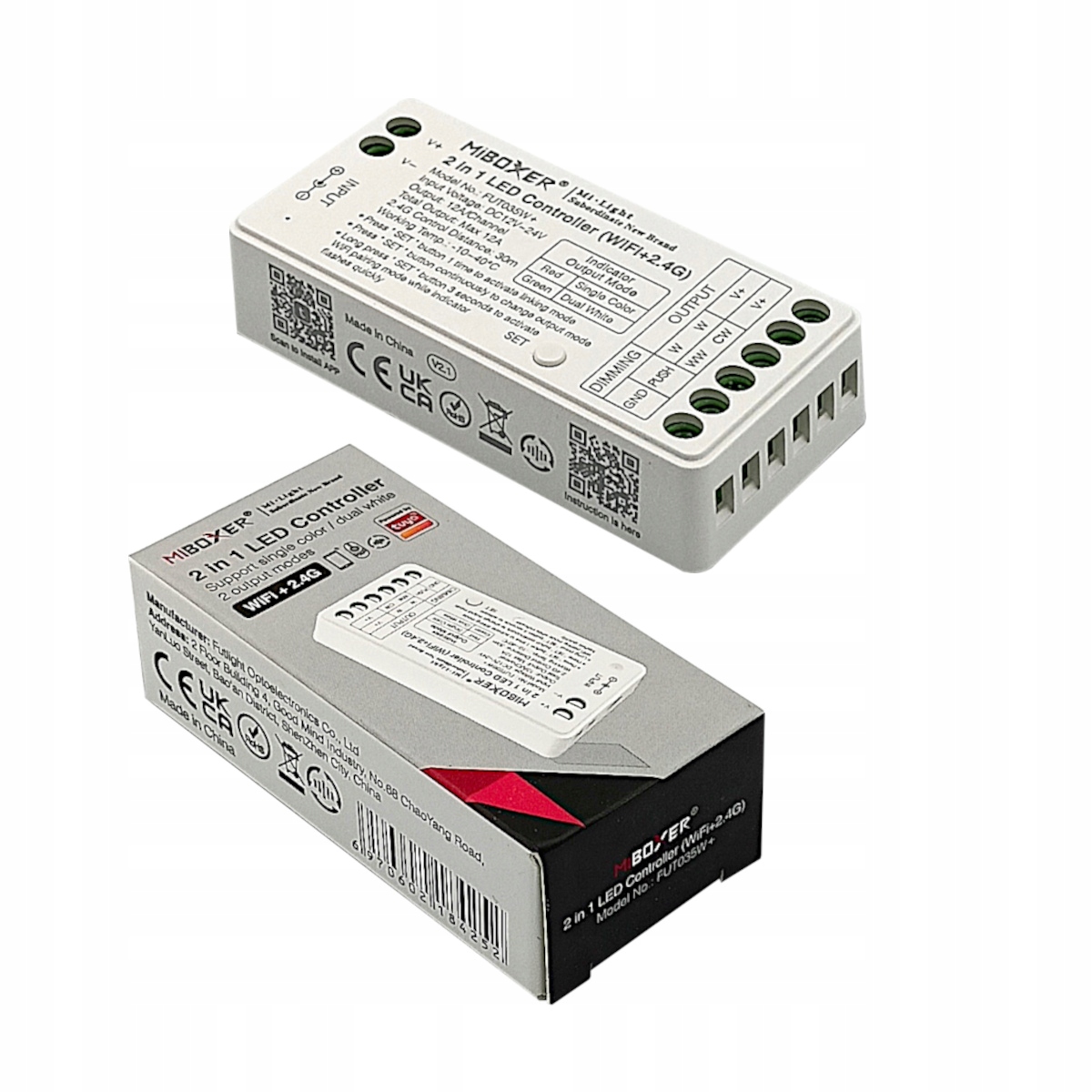 

Milight Sterownik FUT035W+ Taśma Led Mono Cct Tuya