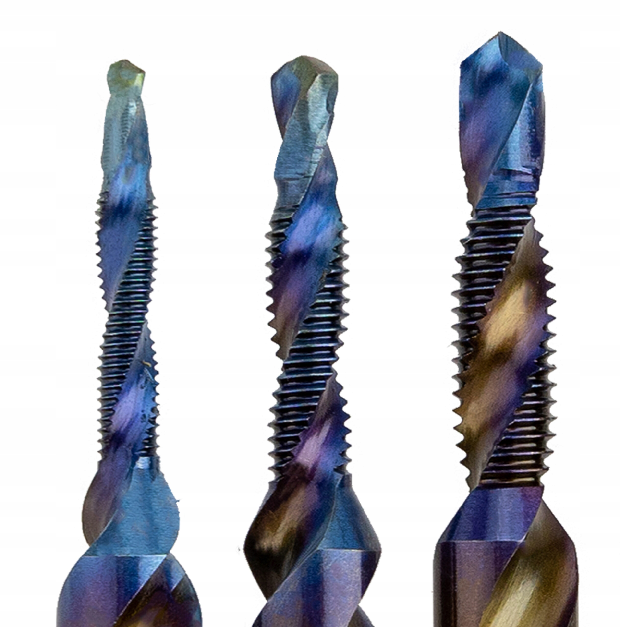 WIERTŁA GWINTUJĄCE 6 SZT. HSS M3 - M10 GWINTOWNIKI Marka Vergionic