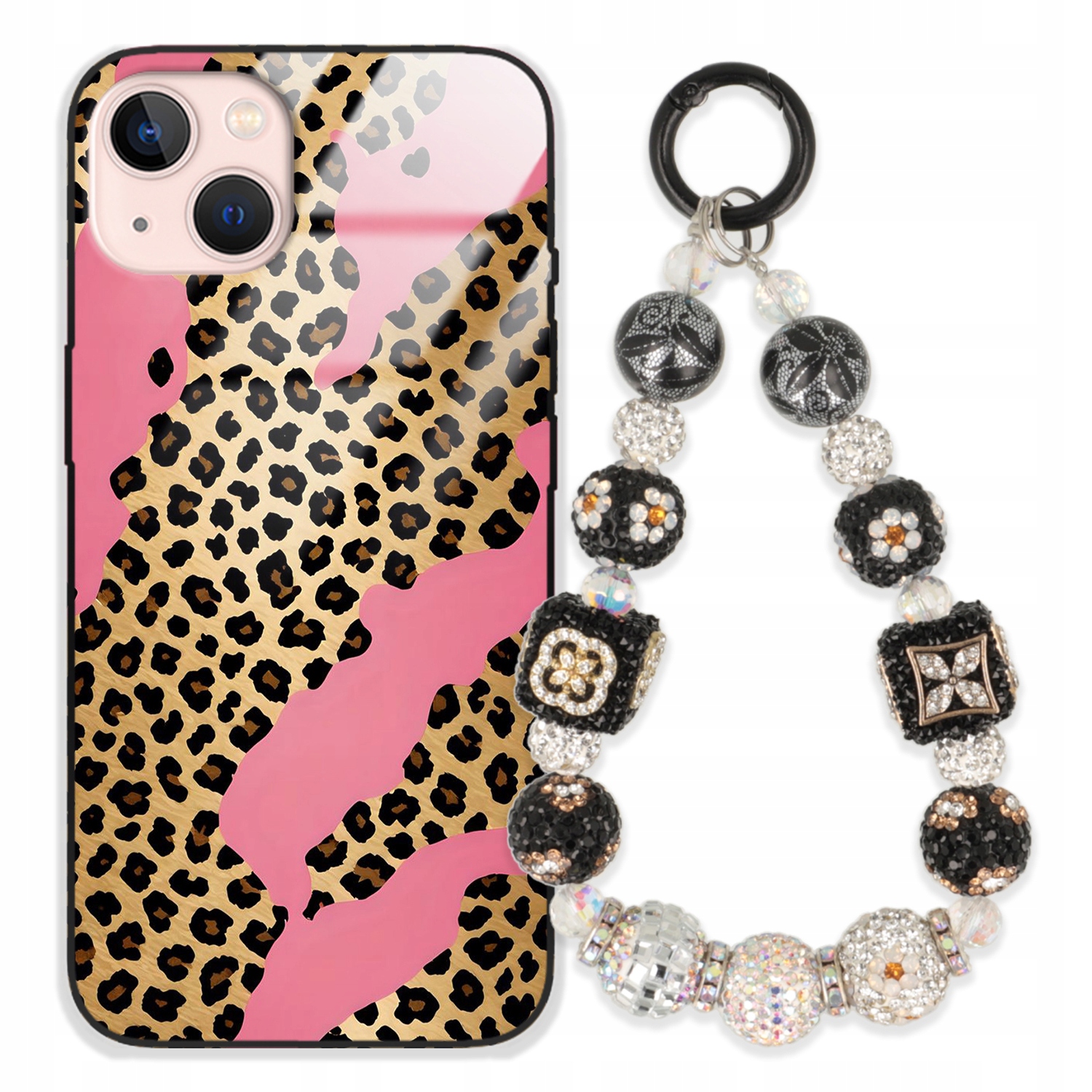 Pouzdro Pro Iphone 13 Case Glass| Přívěsek Na Klíče Elegantní Kryt Premium Vzory