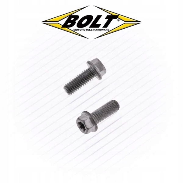 Bolt Usa 10x Śruby kołnierzowe Torx M6 Euro Style 8MM 6X16MM