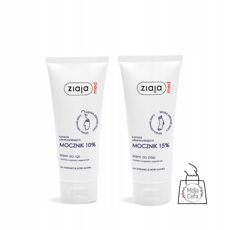 

Ziaja Med zestaw mocznik kr. do rąk+kr. do stóp