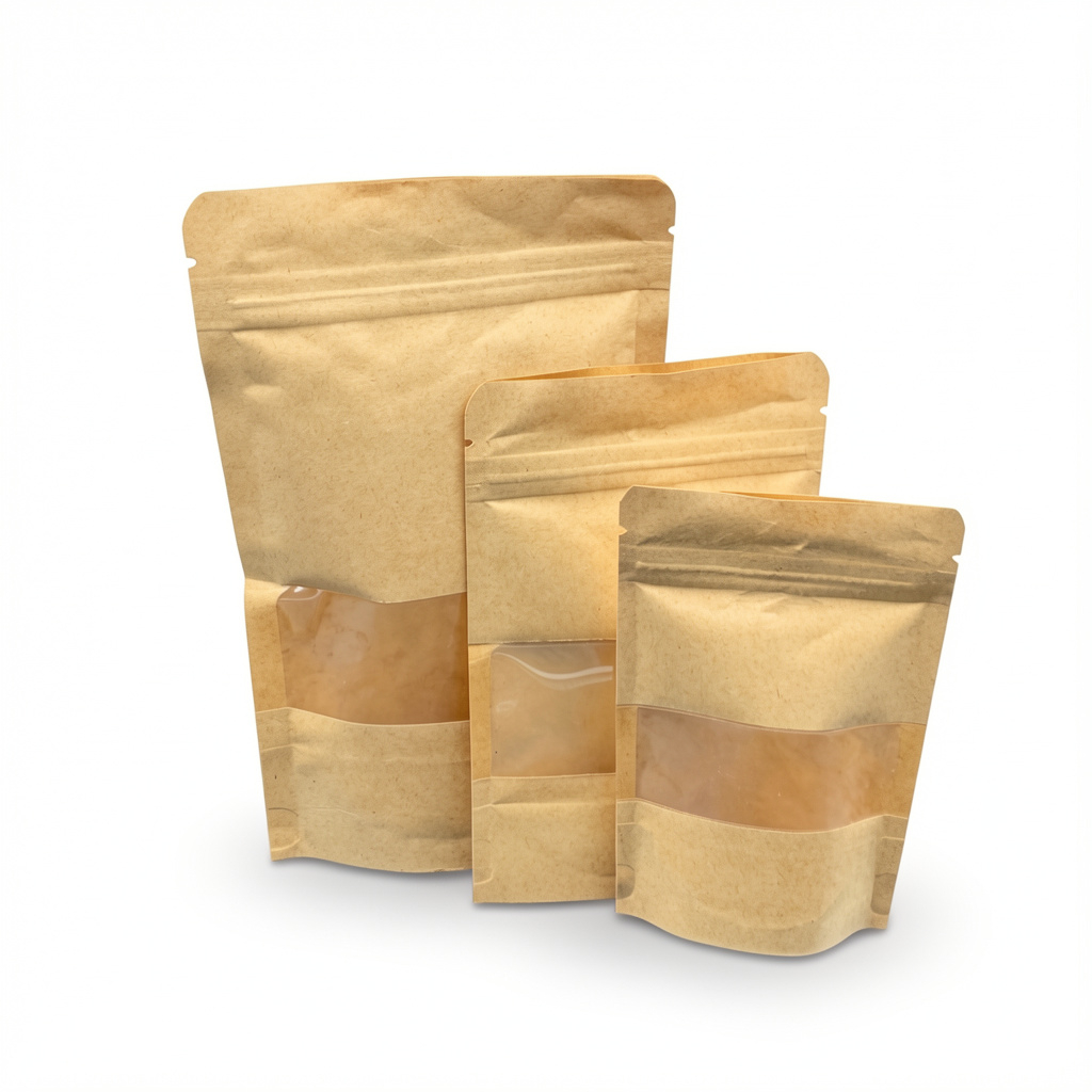 Torebka papierowa doypack 18x23+3cm 50szt