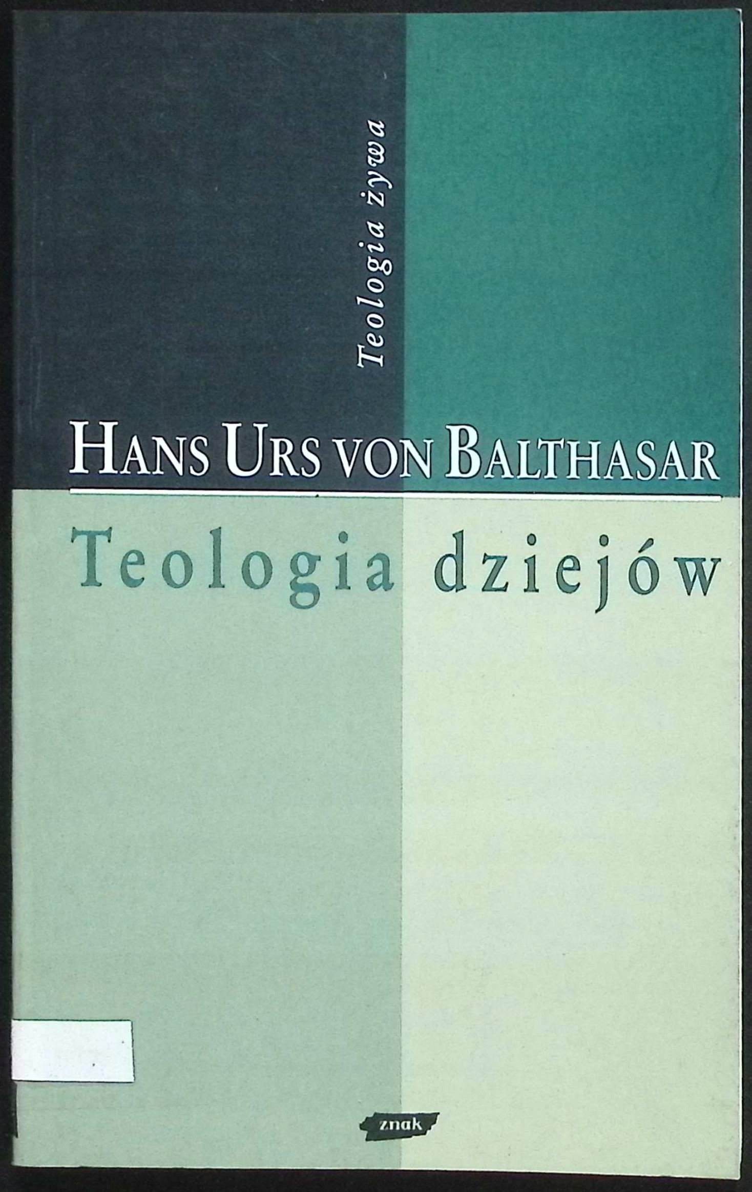 Teologia dziejów Hans Urs von Balthasar