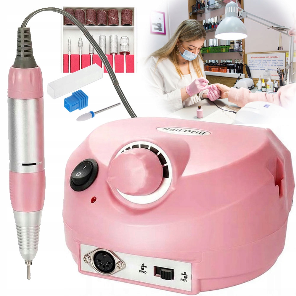 Bruska Na Nehty Manikúra Pedikúra 65W Profesionální Silná Frézy Na Paže