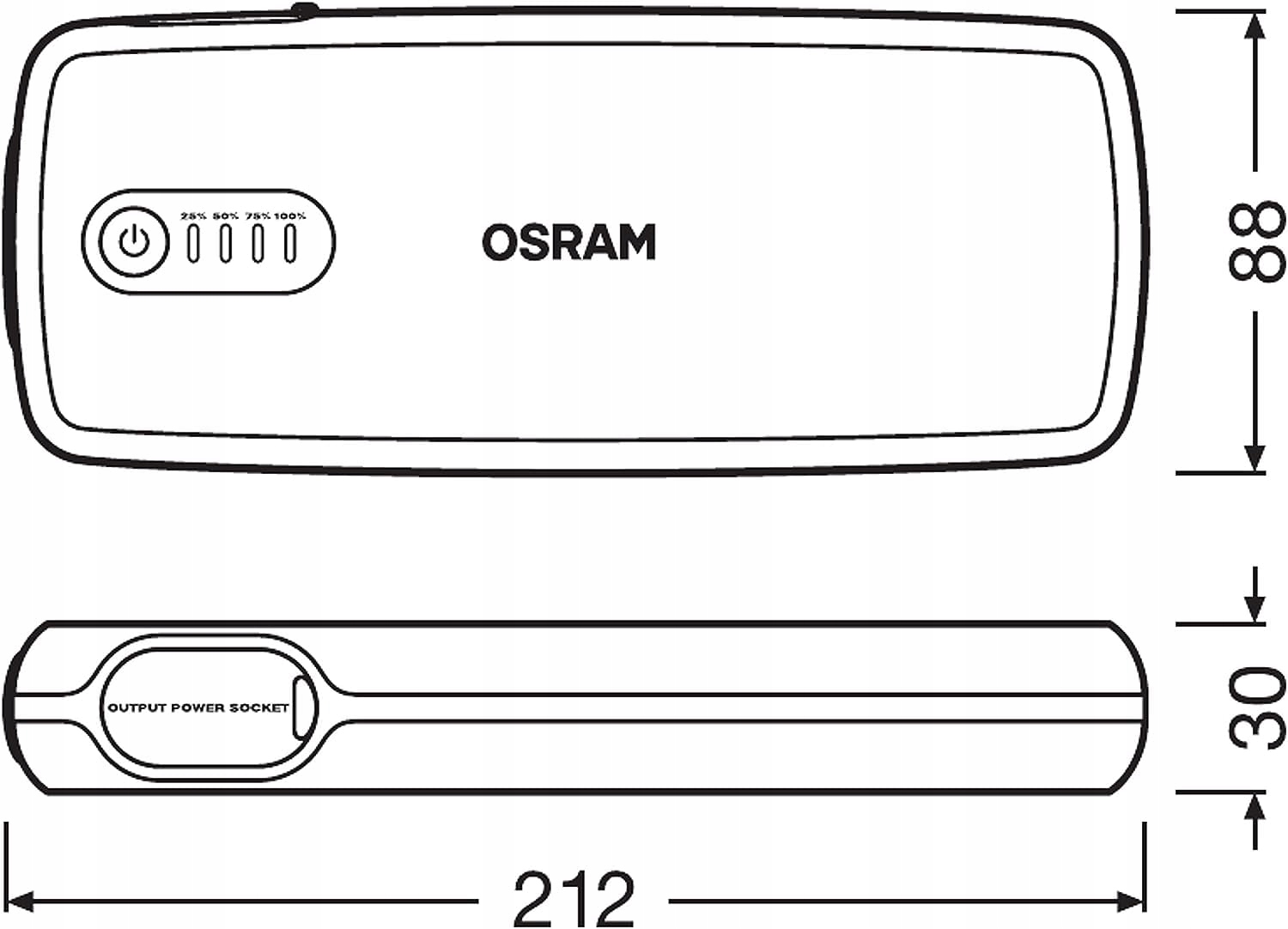 OSRAM BATTERYstart 400 Starter Akumulatora 2000A 12V Powerbank 16800mAH — miniatura 7