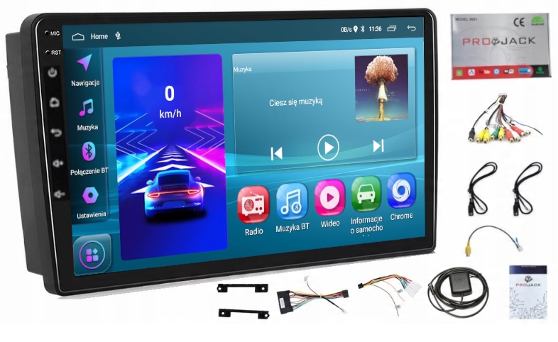 Rádio Navigácia Gps Hyundai Elantra 2001-2006 Carplay Android Auto 4GB 64GB