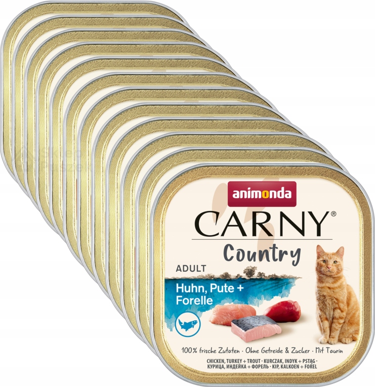 Levně Animonda Country Set 16x100g – Krůta Pstruh