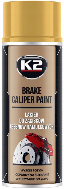 K2 - BRAKE CALIPER - LAKIER DO ZACISKÓW - ZŁOTY - 400 ML