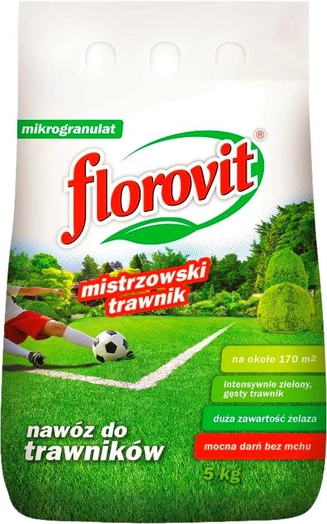 Florovit 5KG Nawóz Do Trawy Antymech Do Trawników 5KG Mistrzowski Trawnik