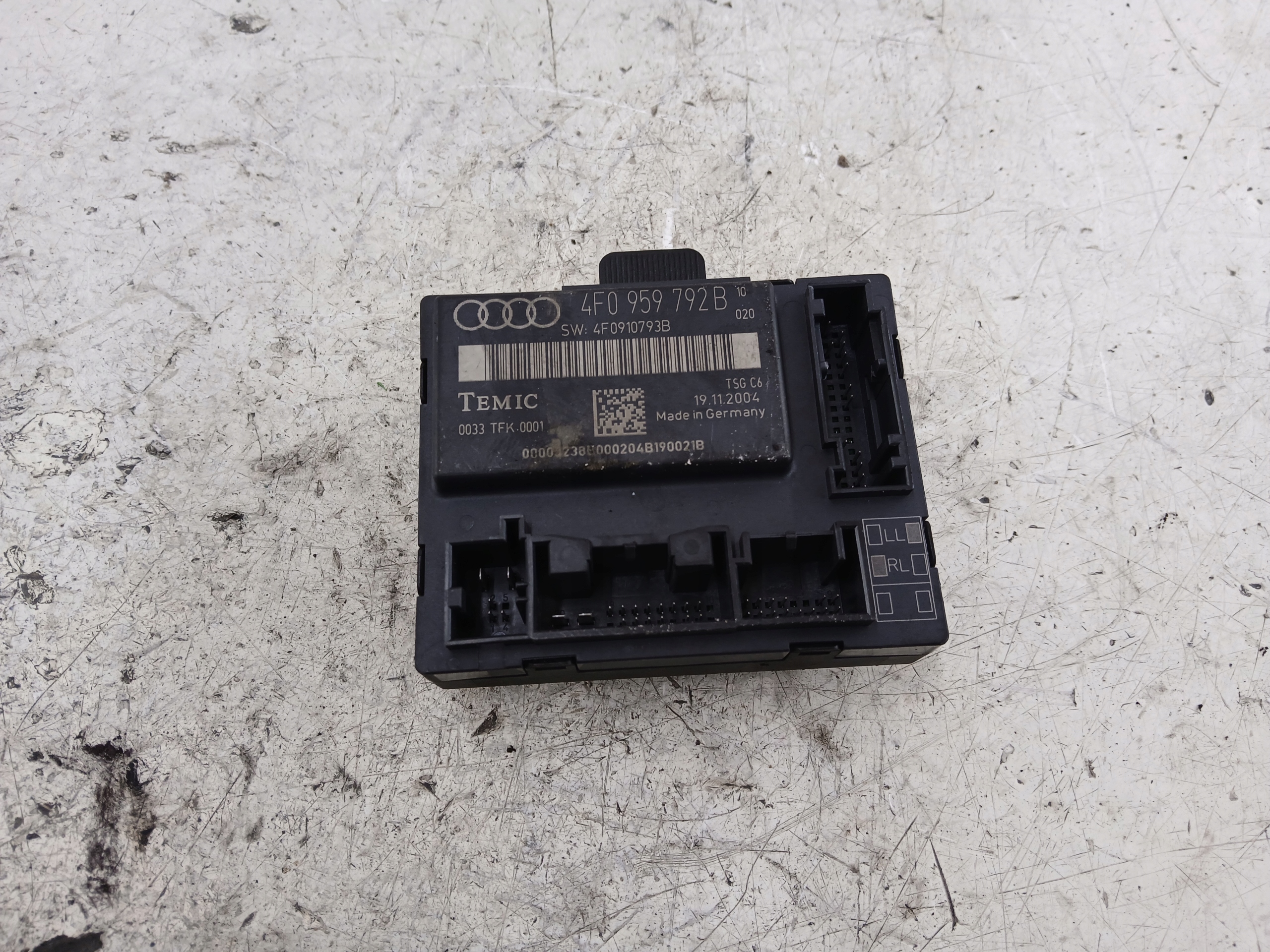 AUDI A6 C6 module control unit door right front 4F0959792B