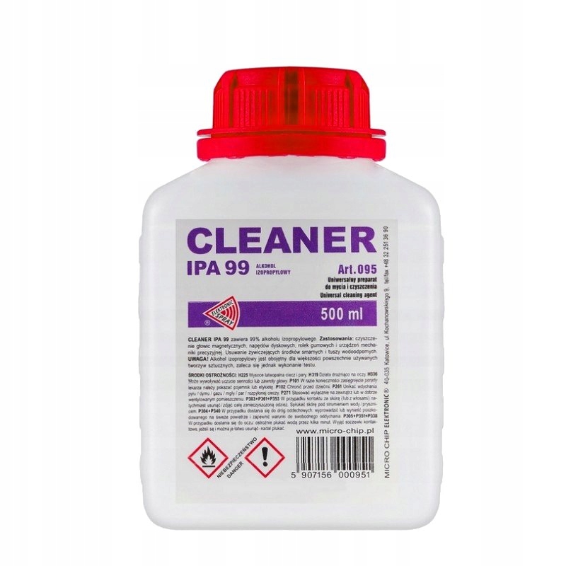 Cleaner Ipa 99 art.095 alkohol izopropylowy 99% 500ml