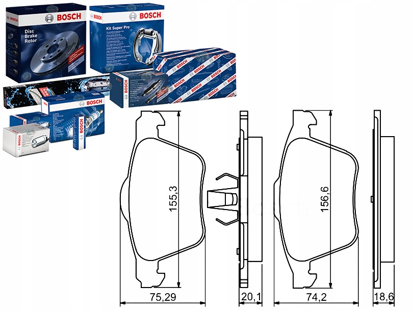 Brzdové Destičky Ford Přední Mondeo 07- Bosch Sada pro řidiče #35