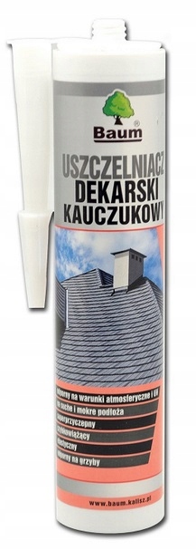 

Baum Uszczelniacz Dekarski Kauczuk Bezbarwny 300ML