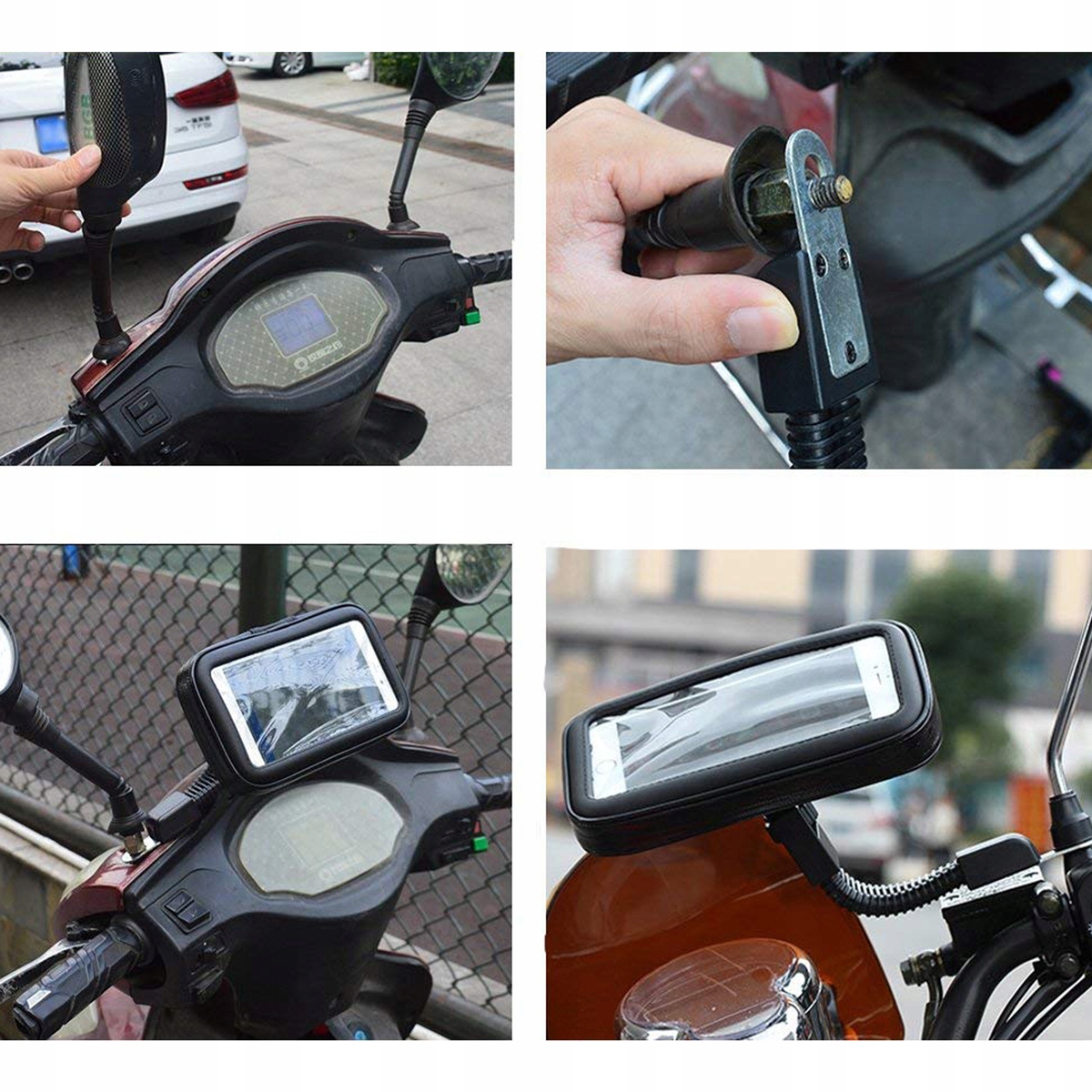 UCHWYT NA TELEFON TORBA MOTOCYKLOWA ROWEROWA WODOODPORNA Producent inny