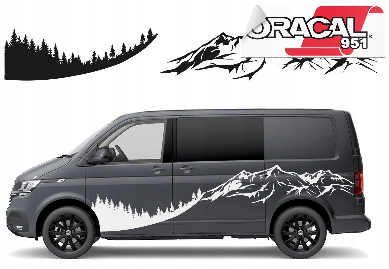 Наклейки на сторону автомобіля кемпер Кемпінг 300X76CM