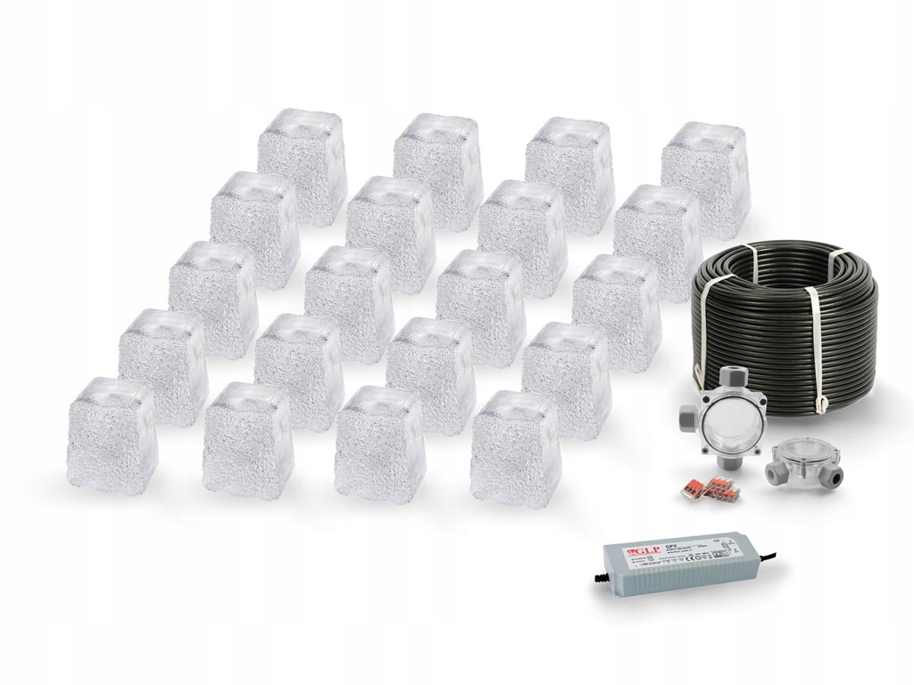 

20x Świecąca Kostka Brukowa Led Piccola Zimna
