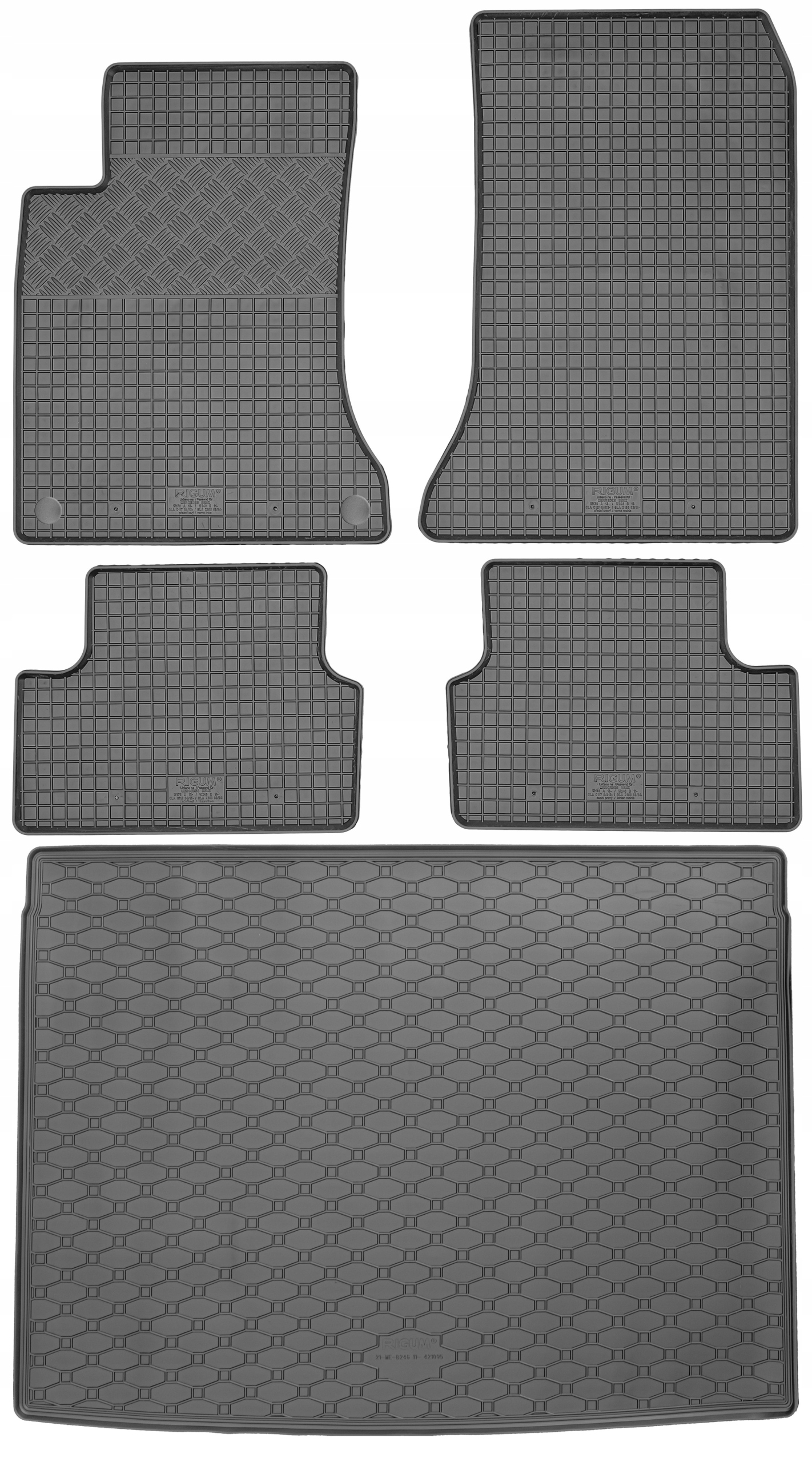 Mercedes B-klasa W246 Suv od roku 10.2011-12.2018, rohož batožinového priestoru koberčeky