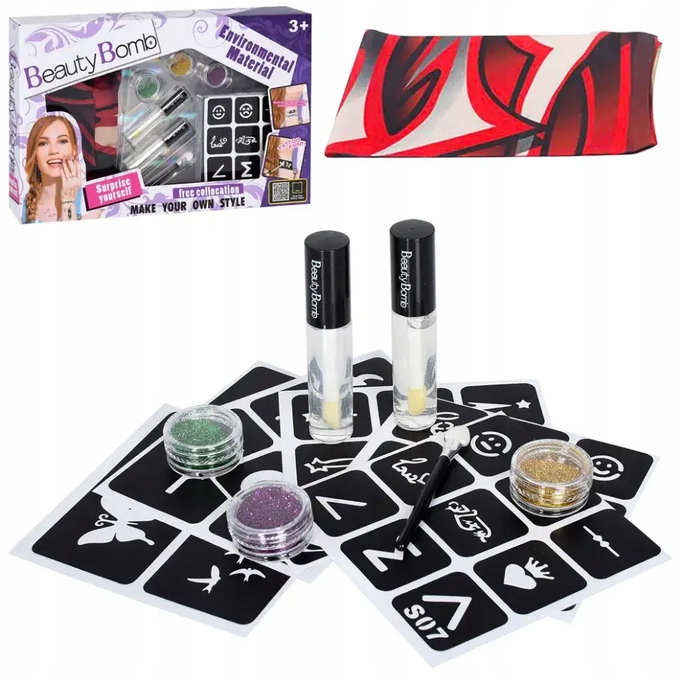 

Studio Tatuażu Brokatowe Tatuaże zestaw szablony 1