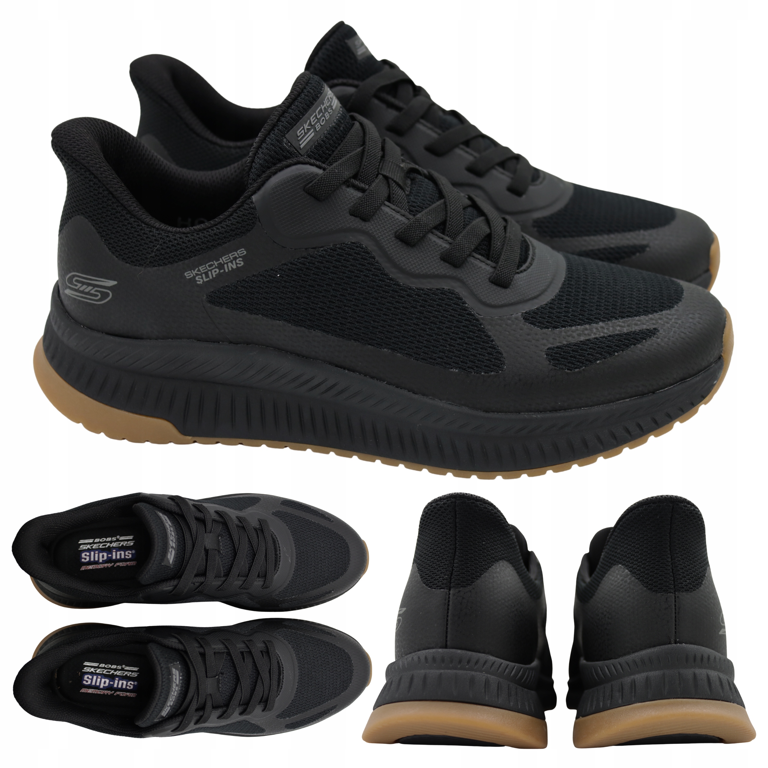 Pánské Sportovní Boty Černé Nazouvací Pohodlné Skechers 118423/BBK vel. 42,5