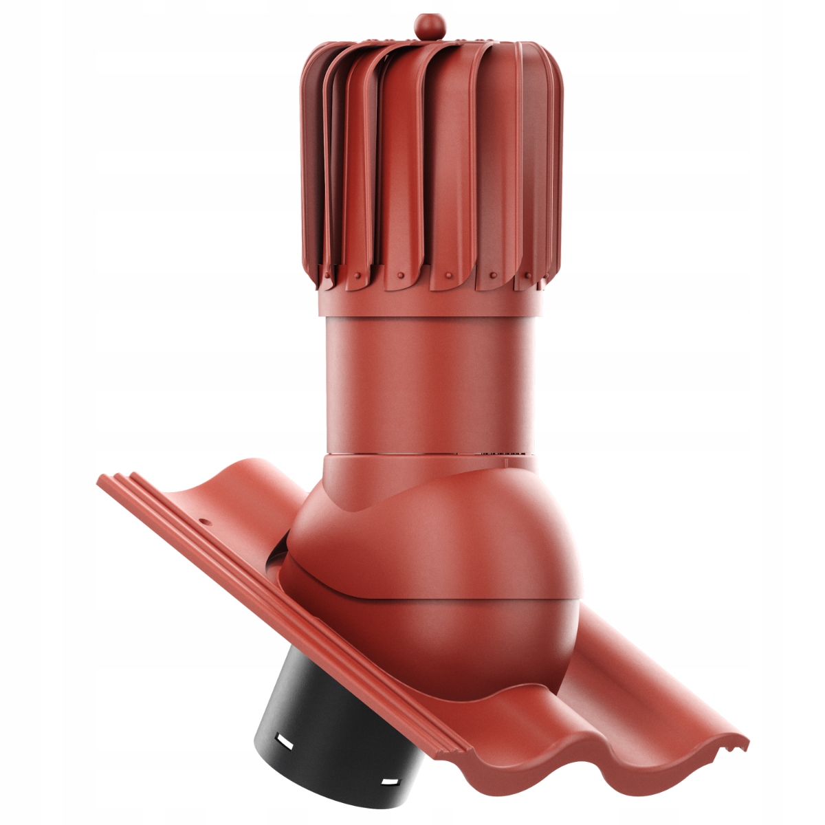 Větrací komín Otočný podlouhlý 150 Benders Palema Červený/terakota
