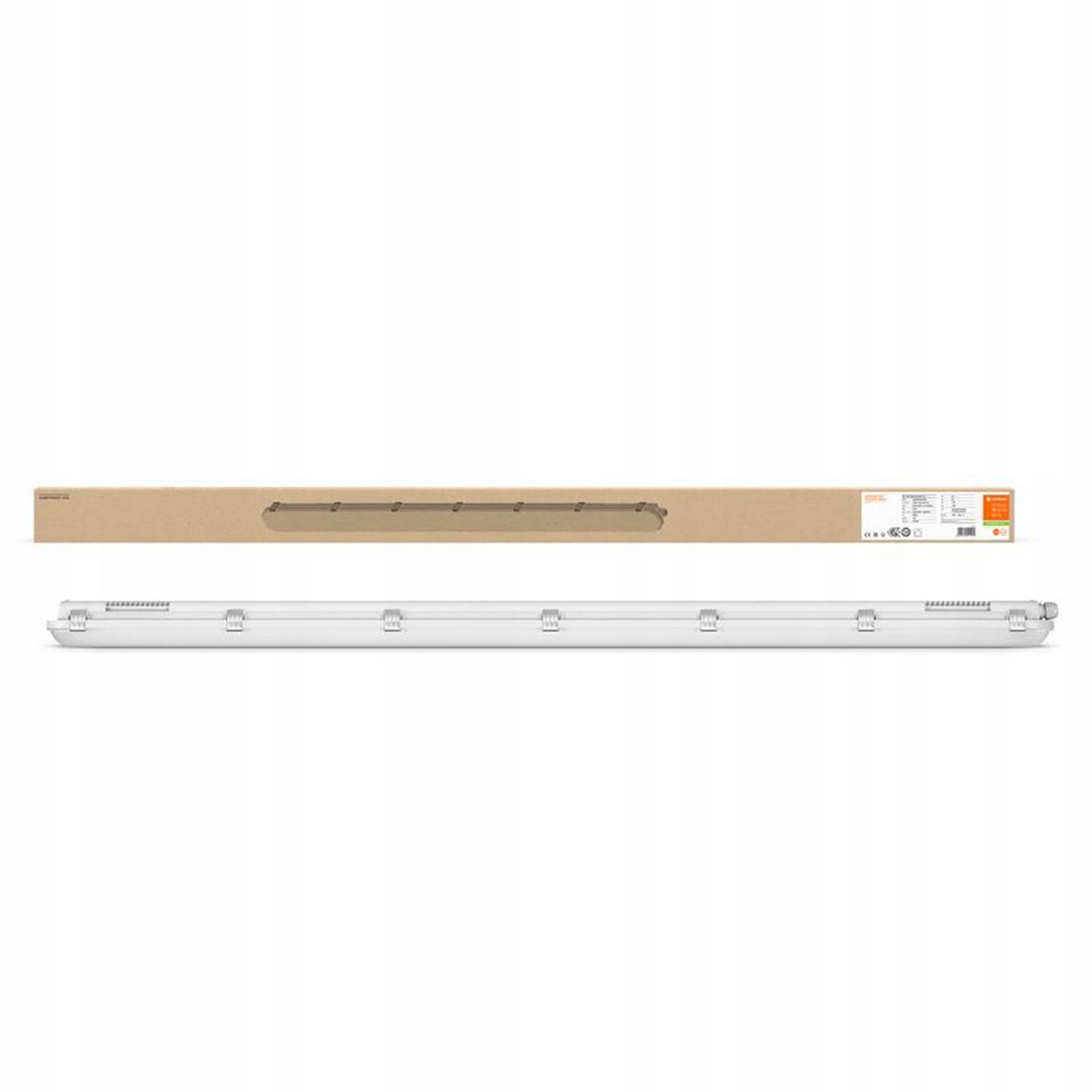 Lampa Hermetická Led prachotesná 46W 6400lm 6500K IP65 IK08 šedá