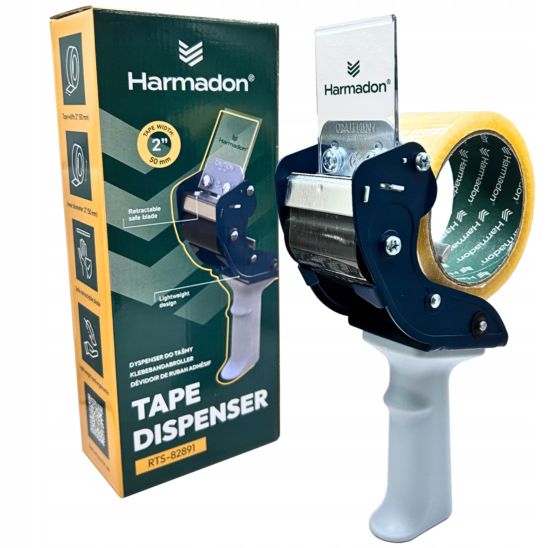 DYSPENSER DO TAŚMY PAKOWEJ HARMADON ZAKLEJARKA DO TAŚM APLIKATOR RTS-82891