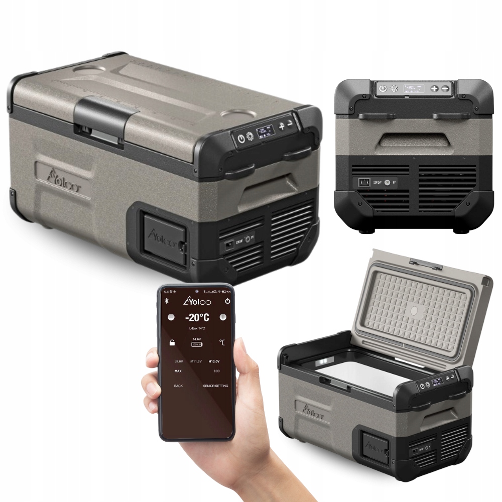 Lodówka Turystyczna Kompresorowa Yolco FCX18 Do Auta Tira Kampera Usb 18L