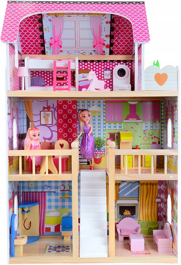 

Domek dla lalek Funfit Kids Drewniane 90 cm 3046