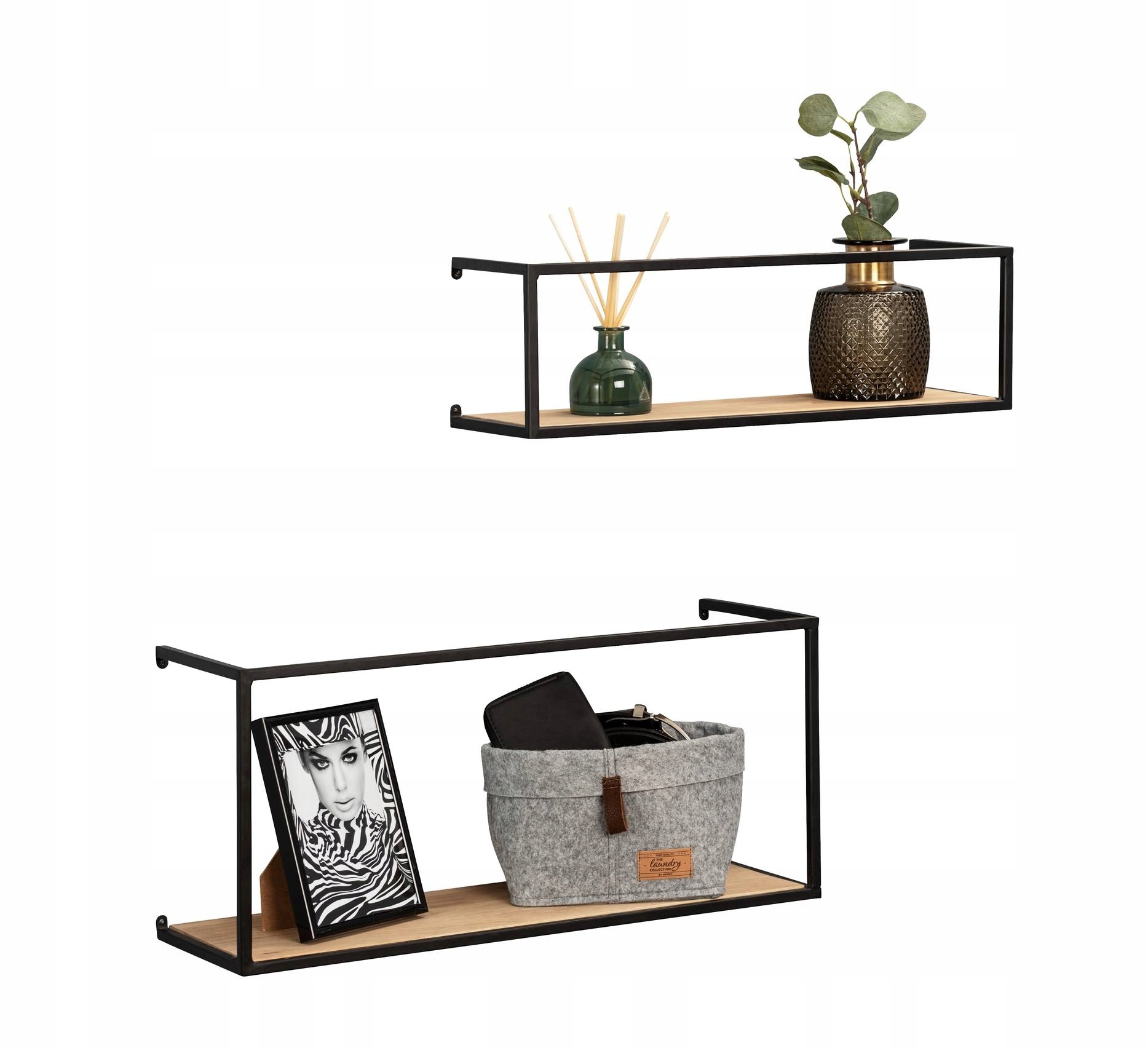 Półka LOFT metal Wenko 55 x 20 cm czarna