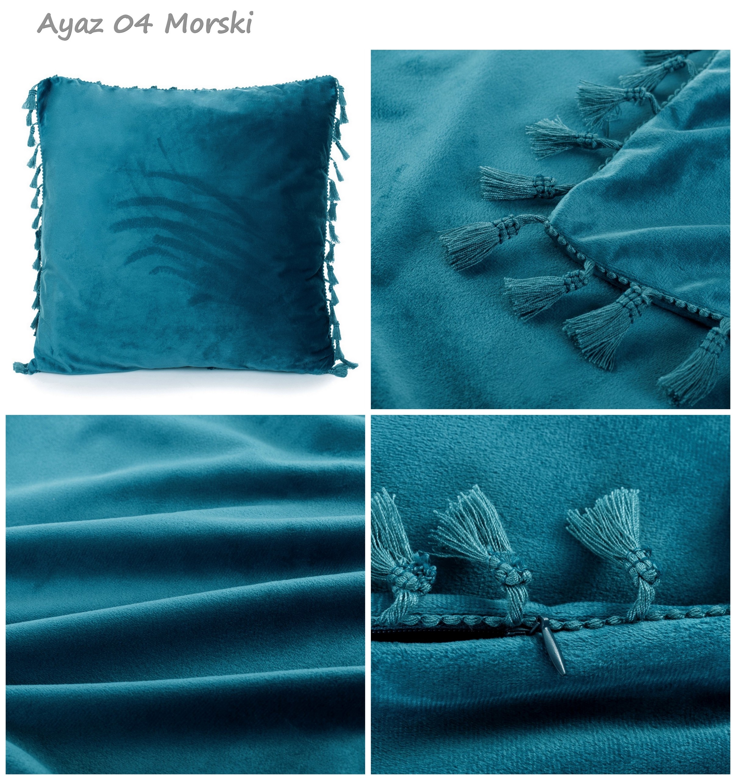 Poszewka na poduszkę 40x40 Dekoracyjna Velvet BOHO Długość 40 cm