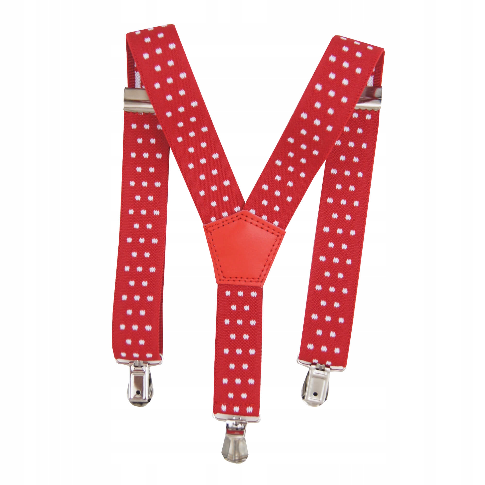 Szelki niemowlęce czerwone w kropki 0-3 lata