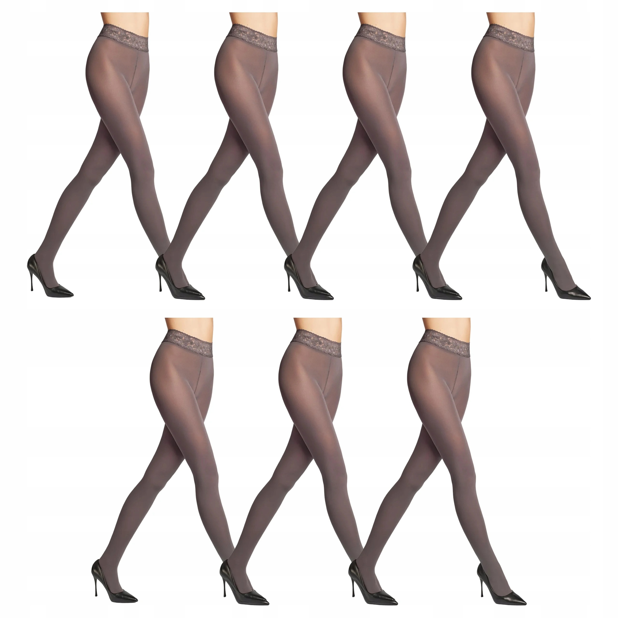 7 x Punčocháče Erotic Vita Bassa 100 den Marilyn Grigio 1/2